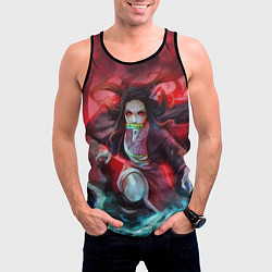 Майка-безрукавка мужская KIMETSU NO YAIBA, цвет: 3D-черный — фото 2