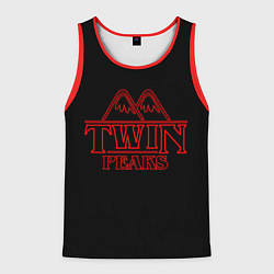 Майка-безрукавка мужская Twin Peaks, цвет: 3D-красный