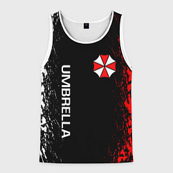 Майка-безрукавка мужская RESIDENT EVIL UMBRELLA, цвет: 3D-белый