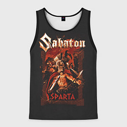 Майка-безрукавка мужская Sabaton - Sparta, цвет: 3D-черный