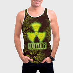 Майка-безрукавка мужская Сталкер, цвет: 3D-белый — фото 2