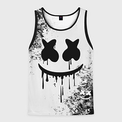 Майка-безрукавка мужская Marshmello, цвет: 3D-черный