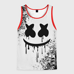 Майка-безрукавка мужская Marshmello, цвет: 3D-красный