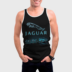 Майка-безрукавка мужская Jaguar, цвет: 3D-белый — фото 2