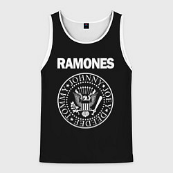 Майка-безрукавка мужская RAMONES, цвет: 3D-белый