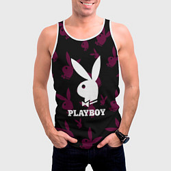 Майка-безрукавка мужская PLAYBOY, цвет: 3D-белый — фото 2