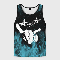 Майка-безрукавка мужская Алиса, цвет: 3D-черный