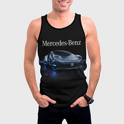 Майка-безрукавка мужская MERCEDES, цвет: 3D-черный — фото 2