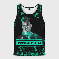 Майка-безрукавка мужская NILETTO, цвет: 3D-черный