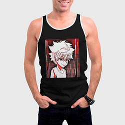 Майка-безрукавка мужская Hunter x Hunter Киллуа Killua, цвет: 3D-белый — фото 2