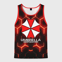 Майка-безрукавка мужская UMBRELLA CORP, цвет: 3D-красный