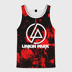 Майка-безрукавка мужская Linkin Park, цвет: 3D-белый