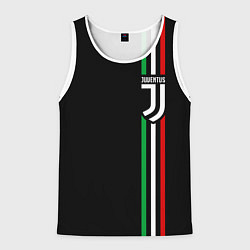 Майка-безрукавка мужская JUVENTUS, цвет: 3D-белый