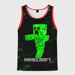 Майка-безрукавка мужская MINECRAFT CREEPER, цвет: 3D-красный
