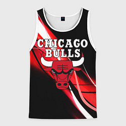 Майка-безрукавка мужская CHICAGO BULLS, цвет: 3D-белый