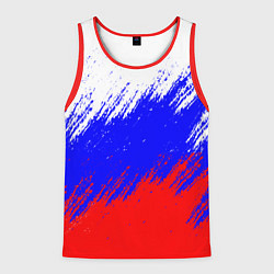 Майка-безрукавка мужская Россия, цвет: 3D-красный