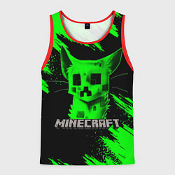 Мужская майка без рукавов MINECRAFT CREEPER CAT