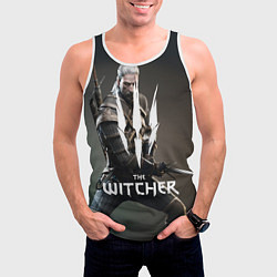 Майка-безрукавка мужская The Witcher, цвет: 3D-белый — фото 2