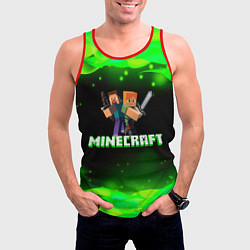 Майка-безрукавка мужская Minecraft 1, цвет: 3D-красный — фото 2