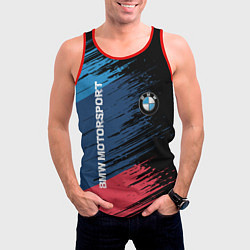 Майка-безрукавка мужская BMW MOTORSPORT, цвет: 3D-красный — фото 2