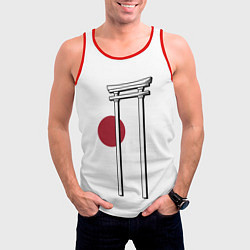Майка-безрукавка мужская Япония Тории Z, цвет: 3D-красный — фото 2