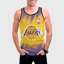 Майка-безрукавка мужская Los Angeles Lakers, цвет: 3D-черный — фото 2