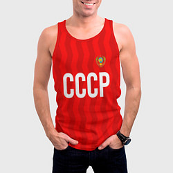 Майка-безрукавка мужская Форма сборной СССР, цвет: 3D-красный — фото 2