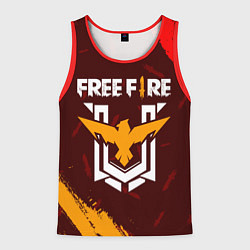 Майка-безрукавка мужская FREE FIRE ФРИ ФАЕР, цвет: 3D-красный