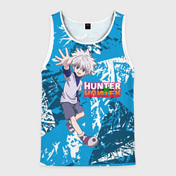 Майка-безрукавка мужская Киллуа Hunter x Hunter, цвет: 3D-белый