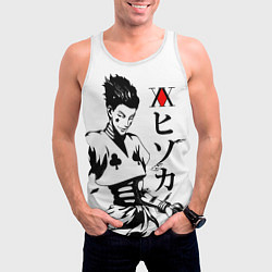 Майка-безрукавка мужская Hunter x Hunter, Hisoka, цвет: 3D-белый — фото 2