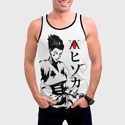 Майка-безрукавка мужская Hunter x Hunter, Hisoka, цвет: 3D-черный — фото 2