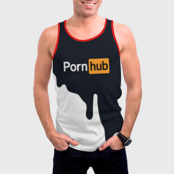 Майка-безрукавка мужская Pornhub, цвет: 3D-красный — фото 2