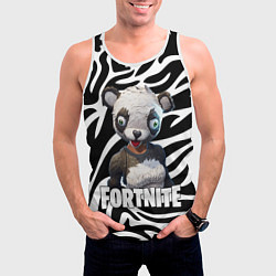Майка-безрукавка мужская Fortnite Panda, цвет: 3D-белый — фото 2