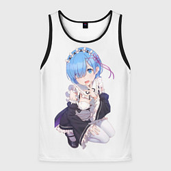 Майка-безрукавка мужская Re:Zero, цвет: 3D-черный