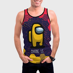 Майка-безрукавка мужская AMONG US АМОНГ АС, цвет: 3D-черный — фото 2