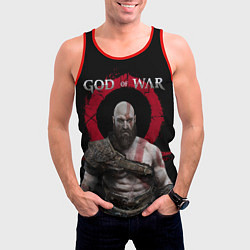 Майка-безрукавка мужская God of War, цвет: 3D-красный — фото 2