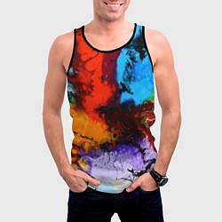Майка-безрукавка мужская Импрессия, цвет: 3D-черный — фото 2