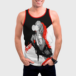 Майка-безрукавка мужская Asuka Langley Evangelion, цвет: 3D-красный — фото 2