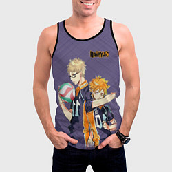 Майка-безрукавка мужская Haikyu!!!, цвет: 3D-черный — фото 2