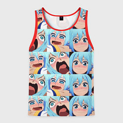 Майка-безрукавка мужская Аква Коносуба Aqua Konosuba, цвет: 3D-красный