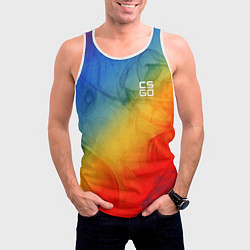 Майка-безрукавка мужская Cs:go Marble Fade Мраморный Градиент, цвет: 3D-белый — фото 2