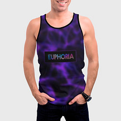 Майка-безрукавка мужская Сериал Euphoria, цвет: 3D-черный — фото 2