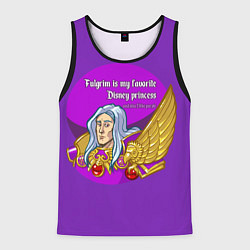 Майка-безрукавка мужская А ещё я люблю фиолетовый, цвет: 3D-черный