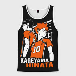 Майка-безрукавка мужская Haikyuu Hinata Kageyama, цвет: 3D-белый