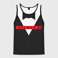 Майка-безрукавка мужская Hitman III, цвет: 3D-черный