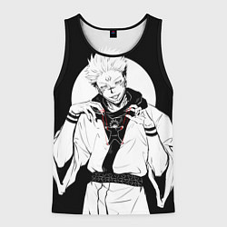 Майка-безрукавка мужская Сукуна, цвет: 3D-черный