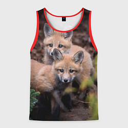 Мужская майка без рукавов Лисички фото