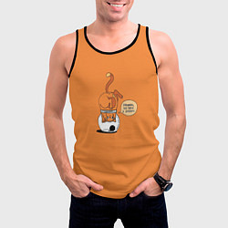 Майка-безрукавка мужская Хьюстон, у нас проблемы!, цвет: 3D-черный — фото 2