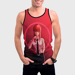 Майка-безрукавка мужская Человек Бензопила, цвет: 3D-черный — фото 2