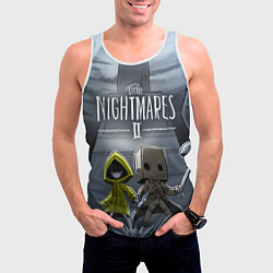 Майка-безрукавка мужская LITTLE NIGHTMARES 2, цвет: 3D-белый — фото 2